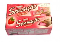 CHOCOLATE NESTLÉ SENSAÇÃO - MORANGO - cx c/ 3 unidades
